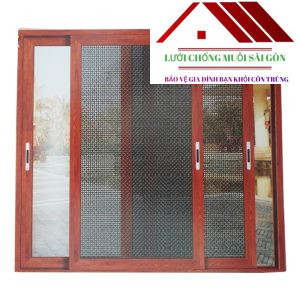 Cửa Lưới Hệ Lùa Inox Chống Cắt Nhôm Hệ Dày 02 Cánh 01 MSP SWF-D2