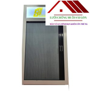 Cửa lưới xếp xích kết hợp màn rèm tổ ong MSP SC-ML
